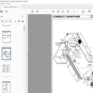 Crown Forklift Electric C4000 Spare Parts Manual - PDF DOWNLOAD