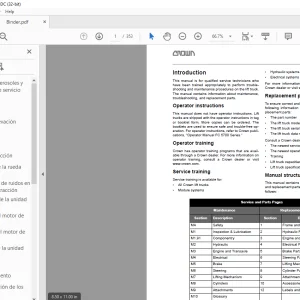 Crown Forklift FC 5700 Series Service Manual  - PDF DOWNLOAD