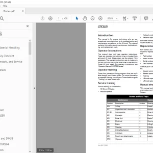 Crown Forklift RC 5700 Counter Balanced Service Manual - PDF DOWNLOAD