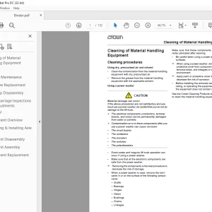 Crown Forklift RD Service Manual -  PDF DOWNLOAD
