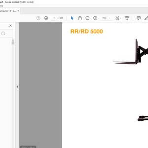 Crown Forklift RR/RD 5000 Parts Manual - PDF DOWNLOAD