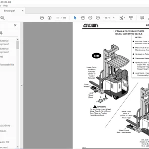 Crown Forklift RR/RD 5000/5000S SERIES Service Manual 1450–001