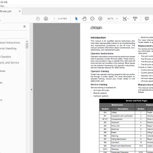 Crown Forklift SC 6000 Series Counter Balanced Service Manual