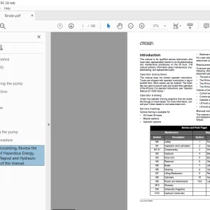 Crown Forklift SC 6200 Series Counter Balanced Service Manual PDF