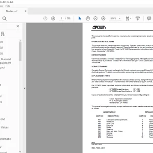 Crown Forklift SP 3400 Series Wheel Service Manual - PDF DOWNLOAD