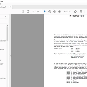 Crown Forklift SP 36 Service Manual - PDF DOWNLOAD