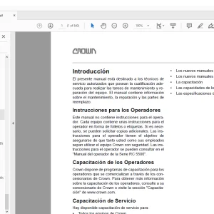 Crown Forklift Serie RC 5500 Manual de servicio  - PDF DOWNLOAD