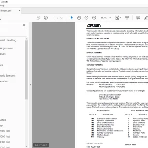 Crown Forklift WE WS 2000 Walkie Stacker Service Manual - PDF DOWNLOAD