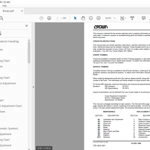 Crown Forklift WR Walkie Stacker Service Manual - PDF DOWNLOAD
