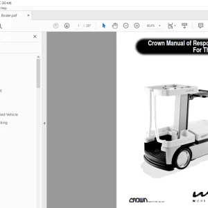 Crown Forklift Wav 50 Service Manual - PDF DOWNLOAD