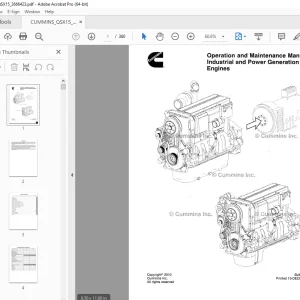 Cummins Engine QSX15 Operation & Maintenance Manual 3666423 - PDF DOWNLOAD