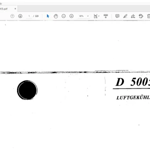 DEUTZ D 5005 LUFTGEKÜHLT TEILEHANDBUCH - PDF