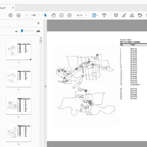 DEUTZ FAHR 5445H COM3 PARTS MANUAL - PDF