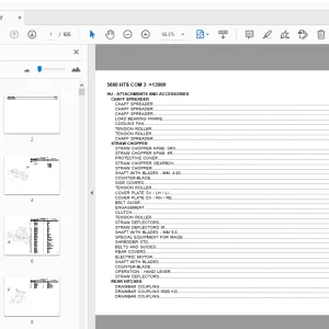 DEUTZ FAHR 5660 HTS COM 3 PARTS MANUAL 13900 - PDF