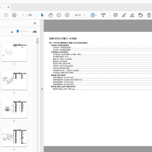 DEUTZ FAHR 5660HTS COM3 PARTS MANUAL 13500 - PDF