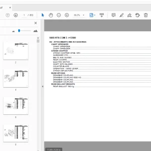 DEUTZ FAHR 5665HTS COM 3 PARTS MANUAL 13500 - PDF