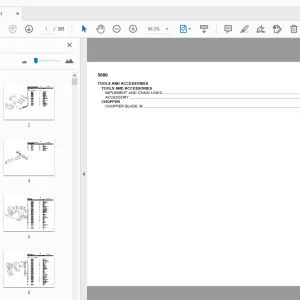 DEUTZ FAHR 5680 TOOLS & ACCESSORIES PARTS MANUAL - PDF