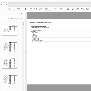 Deutz Fahr 5680H Parts Manual for Tools & Accessories PDF