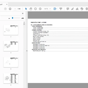 DEUTZ FAHR 5690 HTS COM 3 PARTS MANUAL 13500 - PDF