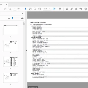 DEUTZ FAHR 5690 HTS COM 3 PARTS MANUAL 13900 - PDF