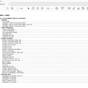 DEUTZ FAHR 6090 PARTS MANUAL 14500 - PDF