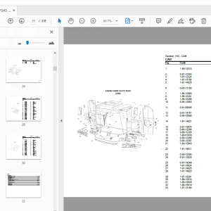 DEUTZ FAHR 7545 RTS PARTS MANUAL - PDF