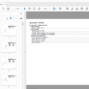 DEUTZ FAHR AGROCLIMBER F 90 PARTS MANUAL - PDF