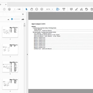 DEUTZ FAHR AGROCOMPACT 3.50 S PARTS MANUAL - PDF