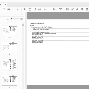 DEUTZ FAHR AGROCOMPACT 3.50 V/F PARTS MANUAL - PDF