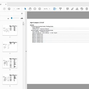 DEUTZ FAHR AGROCOMPACT 3.70 V/F PARTS MANUAL - PDF