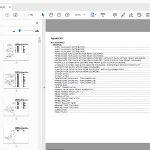 DEUTZ FAHR AGROKID 40 PARTS MANUAL - PDF