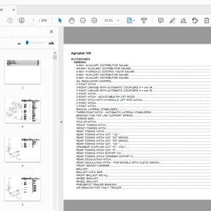DEUTZ FAHR AGROPLUS 100 PARTS MANUAL - PDF