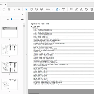 DEUTZ FAHR AGROTRON TTV 1130 PARTS MANUAL - PDF