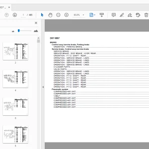 DEUTZ FAHR D07 6807 PARTS MANUAL - PDF