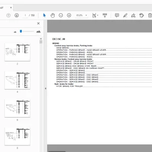 DEUTZ FAHR DX 3 SC.60 PARTS MANUAL  - PDF