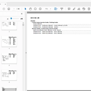 DEUTZ FAHR DX 3 SC.80 PARTS MANUAL - PDF