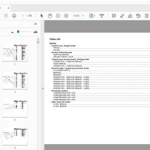 DEUTZ FAHR DXbis 230 PARTS MANUAL - PDF