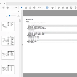DEUTZ FAHR INTRAC 6.30 PARTS MANUAL - PDF