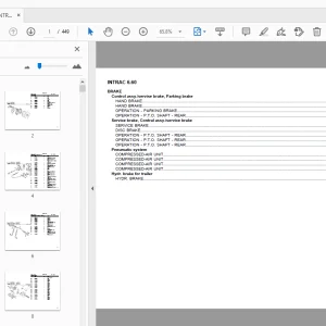 DEUTZ FAHR INTRAC 6.60 PARTS MANUAL - PDF