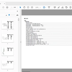 DEUTZ FAHR M 36.10 PARTS MANUAL - PDF