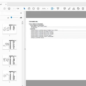 DEUTZ FAHR TOPLINER 8XL PARTS MANUAL - PDF