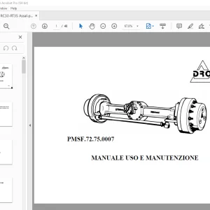 DROMOS RC30-RT35 Assali MANUALE USO E MANUTENZIONE - PDF DOWNLOAD