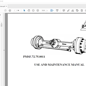 DROMOS RC30-RT35 Axles Use & Maintenance Manual - PDF DOWNLOAD