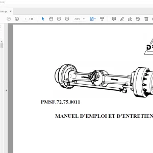 DROMOS RC30-RT35 Ponts MANUEL D’EMPLOI ET D’ENTRETIEN PDF