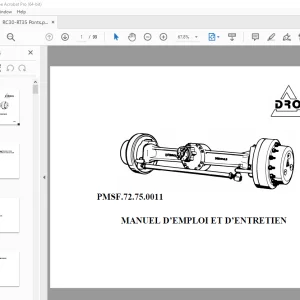 DROMOS RC30-RT35 Ponts MANUEL D’EMPLOI ET D’ENTRETIEN - PDF DOWNLOAD