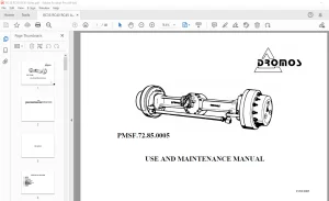 DROMOS RC35 RC40 RC45 Axles Use & Maintenance Manual - PDF DOWNLOAD