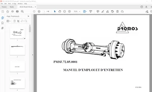 DROMOS RC35 RC40 RC45 Ponts MANUEL D’EMPLOI ET D’ENTRETIEN PDF