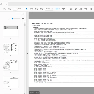 Deutz Fahr AgroCompact 70F3 (20) Parts Manual 3001 - PDF