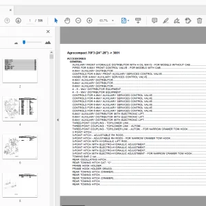 Deutz Fahr AgroCompact 70F3 (24-28) Parts Manual 3001 - PDF
