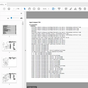 Deutz Fahr AgroCompact F60 Parts Manual - PDF